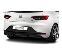 RDX Racedesign Faldón trasero 'Diffusor' compatible con Seat Leon 5F FR SC/5 puertas 2013-2017 excl. ST/Cupra (ABS Negro Brillante)