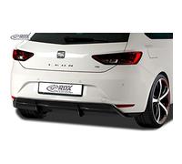 RDX Racedesign Faldón trasero 'Diffusor' compatible con Seat Leon 5F SC/5 puertas 2013-2017 excl. ST/FR/Cupra (ABS Negro Brillante)