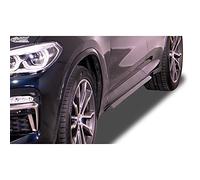 RDX Racedesign Faldones laterales 'Slim' compatible con BMW X3 (G01) 2017- & X4 (G02) 2018- (ABS Negro Brillante)