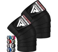 RDX Rodillera Gimnasio Powerlifting Levantamiento de Pesas, Aprobado por IPL y USPA, 78” Elástico Rodilla Vendas, Rodilleras Soporte para Musculación Squat Entrenamiento Deporte Fitness