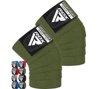 RDX Rodillera Gimnasio Powerlifting Levantamiento de Pesas, Aprobado por IPL y USPA, 78” Elástico Rodilla Vendas, Rodilleras Soporte para Musculación Squat Entrenamiento Deporte Fitness
