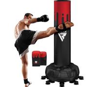 RDX Saco de Boxeo Pie XXL 150KG 6FT Puñetazos Guantes para Artes Marciales Mixtas, Pesado Peber Adultos, Equipo Entrenamiento Gimnasio Casa, 17 Ventosas Bolsa para Fitness MMA Training, Karate