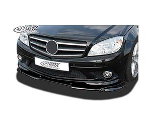 RDX Spoiler delantero Clase-C W204 / S204 AMG-Styling -2011 (Adecuado para Vehículos con AMG-Paquete para Estilo Parachoques Delantero) Alerón delantero frontal VARIO-X
