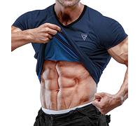 RDX Sweat T-Shirt Hombre Sudadera, Neopreno Sauna Shirt Fitness Trainer Cintura, Gym Tank Top para Fajas Pérdida de Peso Adelgazamiento Body Shaper Entrenamiento Yoga Culturismo Correr