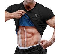 RDX Sweat T-Shirt Hombre Sudadera, Neopreno Sauna Shirt Fitness Trainer Cintura, Gym Tank Top para Fajas Pérdida de Peso Adelgazamiento Body Shaper Entrenamiento Yoga Culturismo Correr