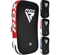 RDX Thai Pads Paos Muay Thai Kick Boxing Entrenamiento, Maya Hide Cuero Boxeo Almohadilla, Escudo Manoplas para MMA Kicking Sparring Artes Marciales Taekwondo Training Pad, Vende como Solo Artículo