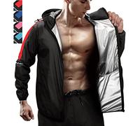 RDX Traje Sauna Mujer Hombre Adelgazante, Reach Oeko Tex 100 Certificado, Sudor Chándal con Capucha, Trajes de Sudoración Deportiva Fitness Boxeo Yoga Running Gimnasio, Conjunto de Pantalón Superior