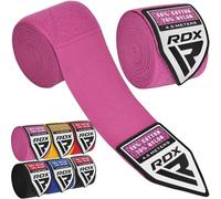 RDX Vendas Boxeo Guantes Interiores, 4,5 Metros 180 Pulgadas Elástico Correa de Muñeca Soporte Cinta, Vendaje Envolturas Protector, Muay Thai MMA Kick Boxing Artes Marciales Entrenamiento Hand Wraps