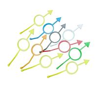 Rdxanc 10 piezas de guía de puntería de alta práctica para piscina, billar, marcador de posición de pelota de entrenamiento, accesorios de piscina, guía de puntería de alta práctica