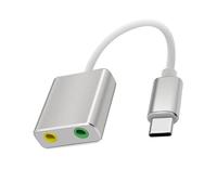 Rdxanc Adaptador de sonido USB, tarjeta de sonido externa para PC y portátil, adaptador de micrófonos USB a 3,5 mm para altavoz de auriculares