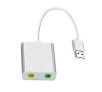 Rdxanc Adaptador de sonido USB, tarjeta de sonido externa para PC y portátil, adaptador de micrófonos USB a 3,5 mm para altavoz de auriculares
