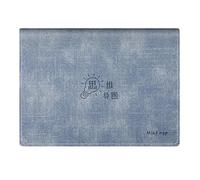 Rdxanc Cuaderno portátil de mapa mental de tapa blanda con 9 anillas recargables, tapas de carpeta de poliuretano, 160 páginas para lluvia de ideas, cuaderno de escritura