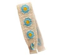 Rdxanc Diadema de punto retro con correa mágica, diadema ajustable para mujeres y hombres, tela acrílica suave, accesorio para el cabello, unisex, vintage