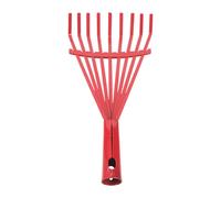 Rdxanc Escoba de alambre manual de acero al carbono para césped de nueve dientes para herramientas de jardín de hojas para mantenimiento de jardines y cuidado de plantas