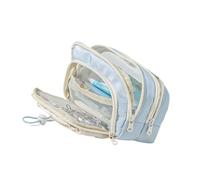 Rdxanc Estuche para lápices de alta capacidad, con múltiples capas, organizador de marcadores, bolsa de maquillaje de viaje para escuela, oficina, viajes