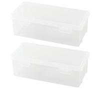 Rdxanc Estuche rígido transparente de alta capacidad, organizador de lápices de colores, caja organizadora para lápices de bocetos, marcadores artísticos, bolígrafos de acuarela