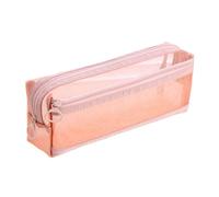 Rdxanc Estuche transparente de doble capa para lápices, organizador de bolígrafos, bolsa de almacenamiento de viaje para maquillaje