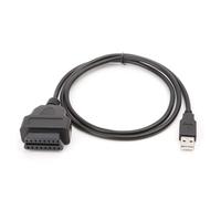 Rdxanc Herramienta de diagnóstico de conector de cable adaptador de puerto USB de 16 pines