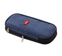 Rdxanc Lápiz de lona para estuche, 2 niveles, gran capacidad, almacenamiento de papelería, marcador expandible, organizador de escritorio