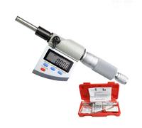 Rdxanc Micrómetro digital, parada de trinquete MetricRatch, rangos de 0-1" (0-25 mm), resolución de 0,00005 pulgadas (0,001 mm), IP65 impermeable