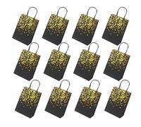 Rdxanc Paquete de 12 bolsas de papel Hotfoil para envolver y regalos de fiesta, elegantes bolsas de compras al por menor con asa, soportes para caramelos
