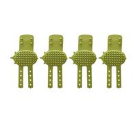 Rdxanc Paquete de 4 cepillos de silicona ajustables para aseo de gatos, para muebles, piernas, herramienta de masaje para mascotas, removedor de pelo suelto