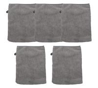 Rdxanc Paquete de 5 guantes de microfibra para limpieza facial, paños suaves para la cara, reutilizables, desmaquillantes, 21 x 15 cm