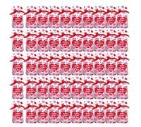 Rdxanc Paquete de 50 bolsas con forma de corazón decoradas para el día de San Valentín y aniversarios