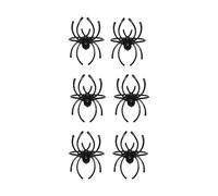 Rdxanc Paquete de 6 servilleteros de arañas de Halloween, materiales de aleación, servilleteros para decoración de mesa para fiestas y comedores