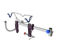 Rdxanc Soporte de metal fuerte para caña de pescar que destaca doble bloqueo horizontal y vertical para una fácil acción y seguridad en condiciones difíciles. Soporte de gancho