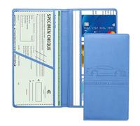 Rdxanc Soporte para tarjeta de registro de automóvil y seguro, organizador de compartimento para documentos de licencia de vehículo, accesorios interiores de automóvil para mujeres, hombres