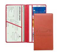 Rdxanc Soporte para tarjeta de registro de automóvil y seguro, organizador de compartimento para documentos de licencia de vehículo, accesorios interiores de automóvil para mujeres, hombres