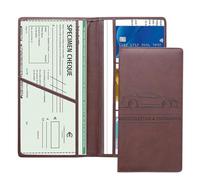 Rdxanc Soporte para tarjeta de registro de automóvil y seguro, organizador de compartimento para documentos de licencia de vehículo, accesorios interiores de automóvil para mujeres, hombres