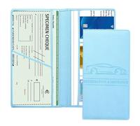 Rdxanc Soporte para tarjeta de registro de automóvil y seguro, organizador de compartimento para documentos de licencia de vehículo, accesorios interiores de automóvil para mujeres, hombres