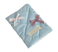 Rdxanc Sweet Bows - Soporte para pasaportes, estilo coreano, fundas para pasaportes, organizador de tarjetas, fundas para tarjetas, azul claro, as the picture shows