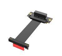 Rdxanc Tarjeta adaptadora PCIE 5.0 de 90 grados para chasis, computadora, 64 Gb/s, accesorios PCIE, fácil instalación