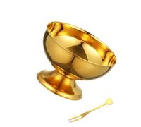 Rdxanc Tazón portátil portátil de acero inoxidable para helados y ensalada, multiusos, resistente, fácil de limpiar, para uso en cocina, cuenco para servir