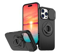 Rdyi6ba8 Funda Anillo Giratorio Magnético Soporte para iPhone 16 Pro MAX,Protección de la cámara,360° Ring Soporte de Funda Protección para iPhone 16 Pro MAX,Negro