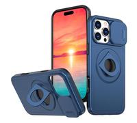 Rdyi6ba8 Funda Anillo Giratorio Magnético Soporte para iPhone 16 Pro,Protección de la cámara,360° Ring Soporte de Funda Protección para iPhone 16 Pro,Azul
