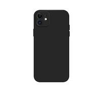 Rdyi6ba8 - Funda Compatible con iPhone 12 Mini (5.4 Pulgadas), Ultra Delgada de Silicona líquida, Carcasa de Silicona Líquida Suave Antichoque Bumper Case para iPhone 12 Mini, Negro