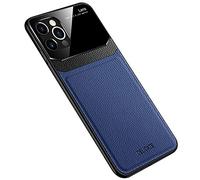 Rdyi6ba8 Funda Compatible con iPhone 12 Pro, Carcasa Ultra Delgado De Piel PU y Silicona Suave TPU Cover Case Carcasa para iPhone 12 Pro, Azul