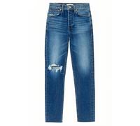 RE/DONE 90s High Rise Ankle Crop Vintage Indigo Destroy Talla: 24 | Vaqueros Rectos Outlet | Mujer | Azul