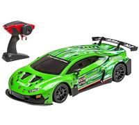 RE-EL TOYS - Lamborghini Huracan GT3 Verde - Control Total RC 2.4GHz Escala 1:12 (39cm) - Batería Recargable de Litio incluida - 2305
