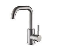 Re-enjuague/comercial Double Head Head Faucet All-Brite Finish (color: tamaño plateado: talla única)