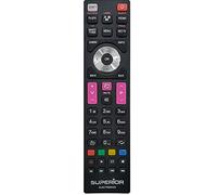 RE-FLIX Mando a distancia de repuesto apto para televisores Telefunken TC32DLED16 (V. 3) y similares, listo para usar, sin programación