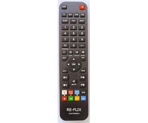 RE-FLIX Mando a distancia de repuesto Light adecuado para SAT/DTT Riven RVN9901TDTSB - listo para usar sin programación | Control remoto