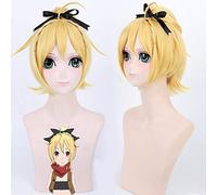 Re: la vida en un mundo diferente de Zero Felt Wig Cosplay disfraz corto amarillo pelo sintético fieltro Anime pelucas mujeres (sin sombreros)