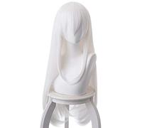 Re Life in a Different World from Zero Ram Echidna Pelucas de cosplay Peluca de cabello lacio blanco largo de 80 cm para fiesta de Halloween Carnaval Equidna de talla única