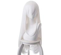 Re Life in a Different World from Zero Ram Echidna Pelucas de cosplay Peluca de cabello lacio blanco largo de 80 cm para fiesta de Halloween Carnaval Equidna de talla única