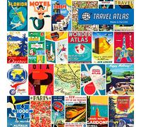 Re-Marks Puzzle retro de 1000 piezas (Travel Atlas)